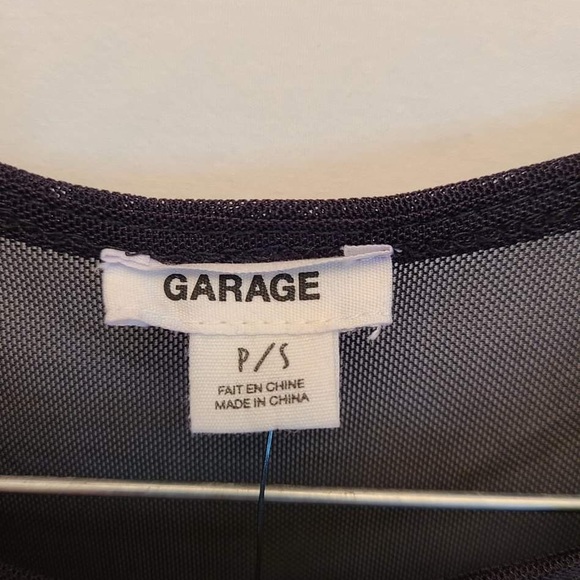 Garage Long Sleeve Mesh Cold Shoulder Midi Top - Picture 5 of 5